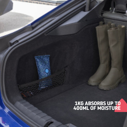 Hillington 1KG Car Dehumidifier with Dashboard Mat - Professional Moisture Control & Anti-Slip Mounting